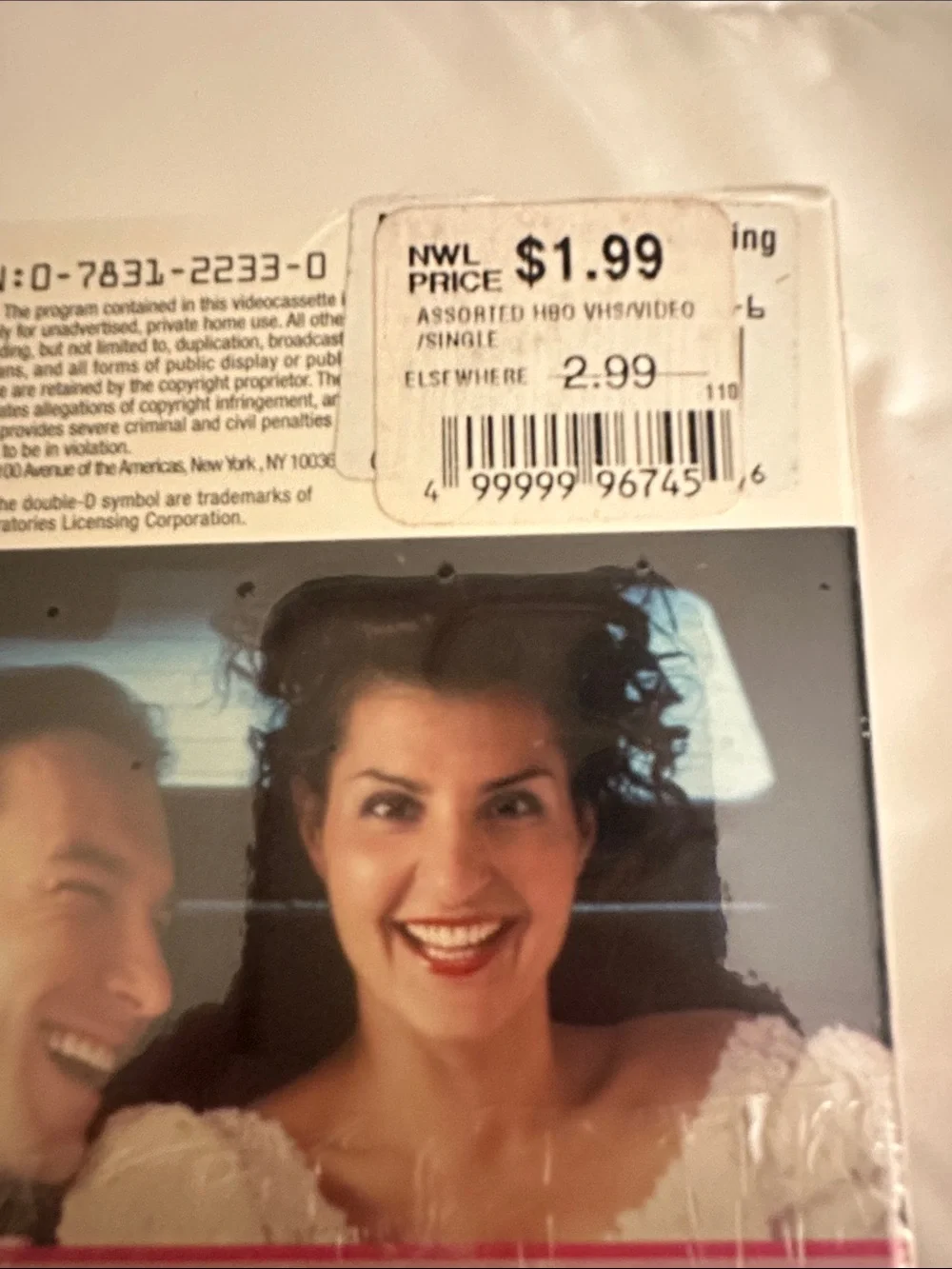 My Big Fat Greek Wedding VHS Movie Tape (NWT)